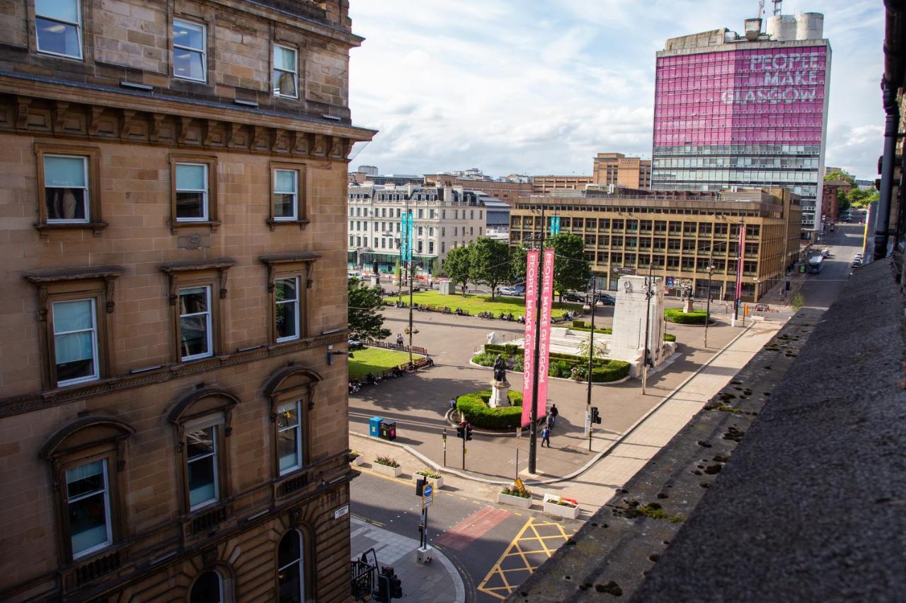 Modern Merchant City Apartment By George Square Glasgow Exteriör bild